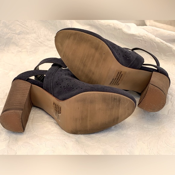 Navy Suede Booties - Picture 13 of 14